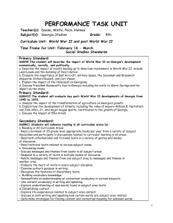 PERFORMANCE TASK UNIT