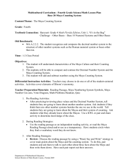 maya numbering system