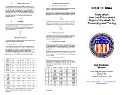ILEA Physical Standards Testing