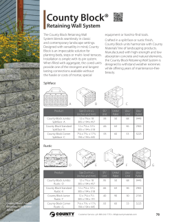 County Block®Retaining Wall System