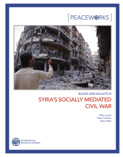 Syria`s Socially Mediated Civil War