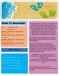 Dates To Remember - Learn And Play Montessori School