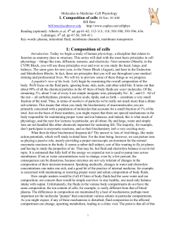 1: Composition of cells