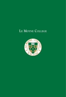 the Le Moyne College Green Book