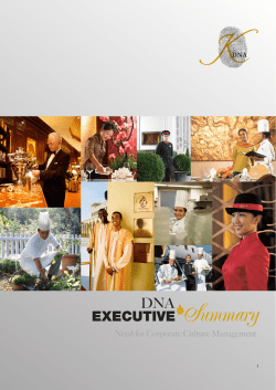 DNA EXECUTIVE Summary
