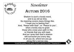 Newsletter - Knaphill Baptist Church