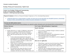 Reading, Writing and Communicating