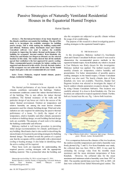 Passive Strategies of Naturally Ventilated Residential Houses in the