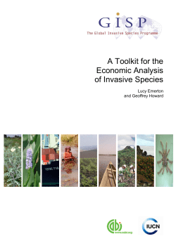 A Toolkit for the Economic Analysis of Invasive Species