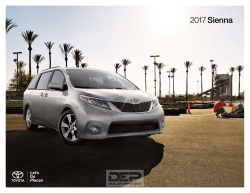 2017 Toyota Sienna Brochure