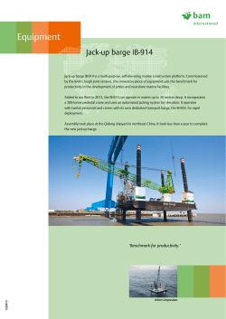 Equipment IB-914 Jack-up barge