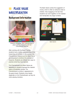 place value multiplication - North American Montessori Center