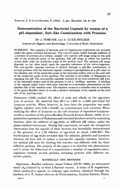 Demonstration of the Bacterial Capsule by means of a pH