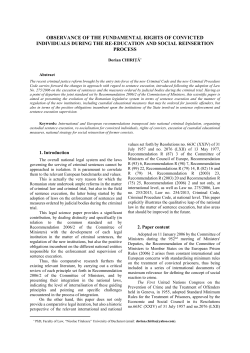 observance of the fundamental rights of convicted individuals during