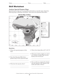 Climate Map Africa