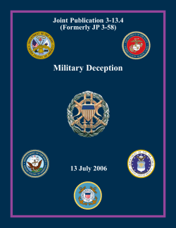 JP 3-13.4, Military Deception