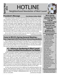 hotline - West Laurel Civic Association