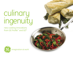 new cooking innovations from GE Profile&trade; and GE