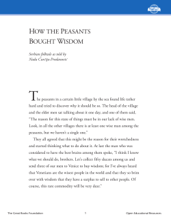 How tHe Peasants BougHt wisdom