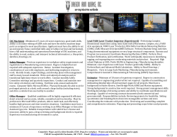 CNC Machinist - Minimum of 5 years of recent experience, good