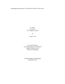 Leadership representations in South Korea and the United States A