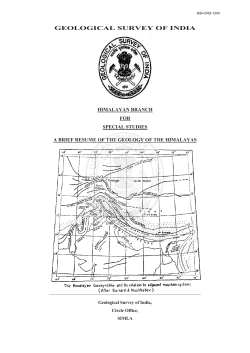 GEOLOGICAL SURVEY OF INDIA