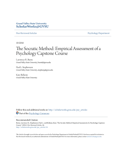 The Socratic Method: Empirical Assessment of a Psychology