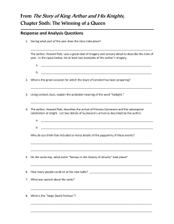 From The Story of King Arthur and His Knights, Chapter Sixth