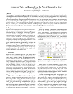 Extracting Water and Energy from the Air: A Quantitative Study