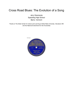 Cross Road Blues: The Evolution of a Song