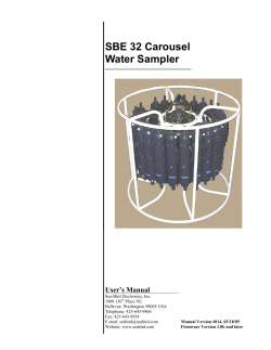 Appendix C1 - SeaBird SBE32 Water Bottle Release manual