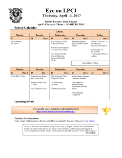 Eye on LPCI - TDSB School Websites