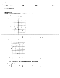 Chapter 5 Review Packet - Belle Vernon Area School District