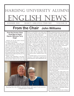 ENGLISh NEWS - Harding University