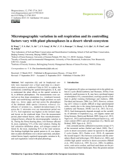 Microtopographic variation in soil respiration and