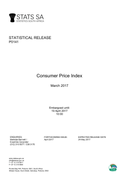 CPI - Statistics South Africa