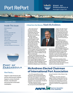 Port RePort - Port of Pascagoula