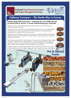 Cablevey Conveyors &ndash; The Gentle Way to Convey - Flo-Mech