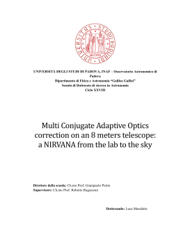 Multi Conjugate Adaptive Optics correction on an 8 meters telescope