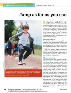 How Far Can You Jump?