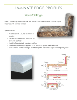 laminate edge profiles - Ultimate In