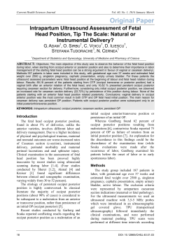 Intrapartum ultrasound assessment of fetal head position, tip the