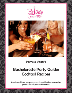 Bachelorette Party Guide: Cocktail Recipes