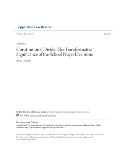Constitutional Divide: The Transformative Significance of the School