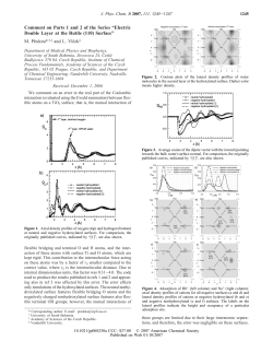 Comment on Parts 1 and 2 of the Series “Electric Double Layer at