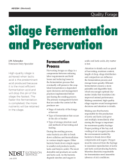AS-1254 Silage Fermentation and Preservation