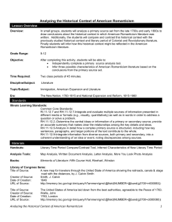 Analyzing the Historical Context of American Romanticism