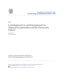 Constitutional Law and International Law