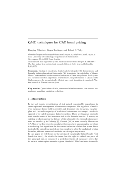 QMC techniques for CAT bond pricing