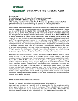 safer moving and handling policy